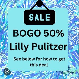 BOGO 50% off all Lilly Pulitzer